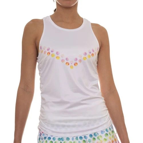 Lucky In Love X Tennis-Point Dos And Dots Cinch Tank Top 2 Lucky In Love X Tennis-Point Dos And Dots Cinch Tank Top - Image 2