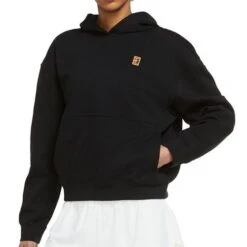 Nike Court Womens Fleece Hoodie 5 Nike Court Womens Fleece Hoodie -Tennis Gear Shop DC3580 010