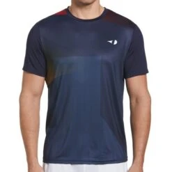 Grand Slam Stacked Geo Printed Crew -Tennis Gear Shop G1KSD035 424