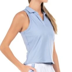 K-Swiss K Swiss Glace & Infinity Sleeveless Rib Polo