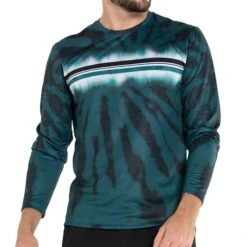 K-Swiss Stripe Dye Long Sleeve Crew -Tennis Gear Shop MT07 P64305