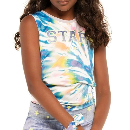 Lucky In Love Novelty Girls All Stars Tie Tank - FINAL SALE 3 Lucky In Love Novelty Girls All Stars Tie Tank - FINAL SALE - Image 3