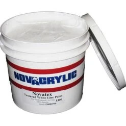 Novatex Textured White Line Paint 1 Gallon Pail